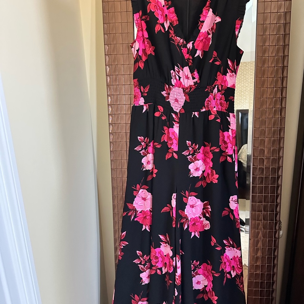 Kate Spade Pink V-Neck jumpsuit